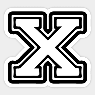 Letter X Sticker